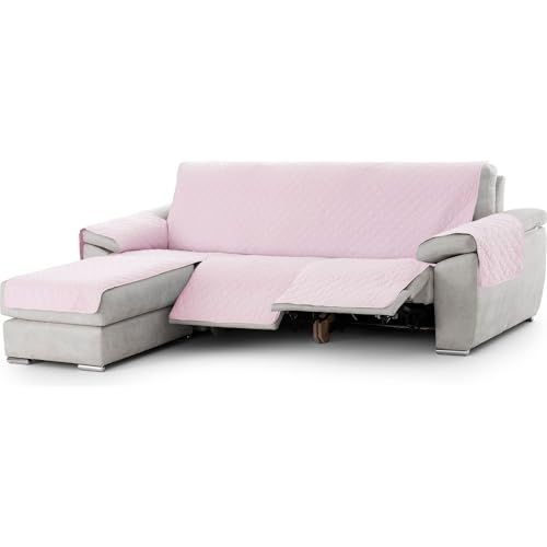 ECOMMERC3 | Copridivano Chaiselong Mini sinistro imbottito e antiscivolo – Copridivano Chaiselongue rosa protezione completa, comfort e stile in design regolabile e lavabile