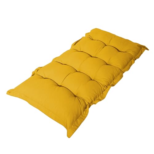 Deco Arts - Materasso da pavimento, grande cuscino da pavimento imbottito ultra comfort, Futon in cotone, per pareti, panchine, chaise longue ecc. - uso interno ed esterno - 120 x 60 cm, spessore 10