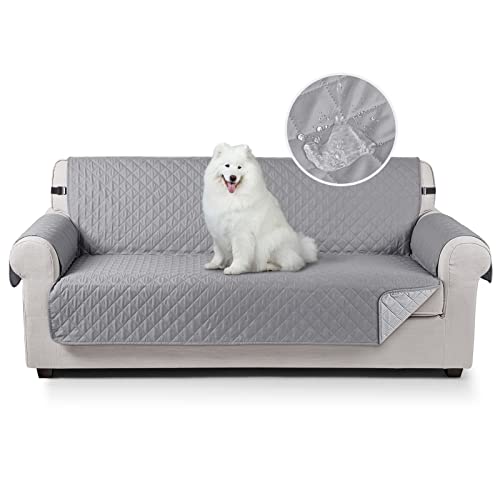 TAOCOCO Copridivano Poltrona Impermeabile Divano Protector Slipcovers, Adatto per cani, animali domestici e bambini(Grigio, 3 posti 171 * 192cm)