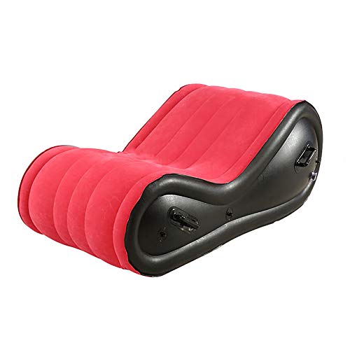 JL Divano Gonfiabile, Cuscino per Divano Cuscino Gonfiabile Posizione Cuscino Lombare Materasso Multifunzionale Portatile a Forma di S Cuscino d'Aria Pompa elettrica per Allenamento Yoga da Donna