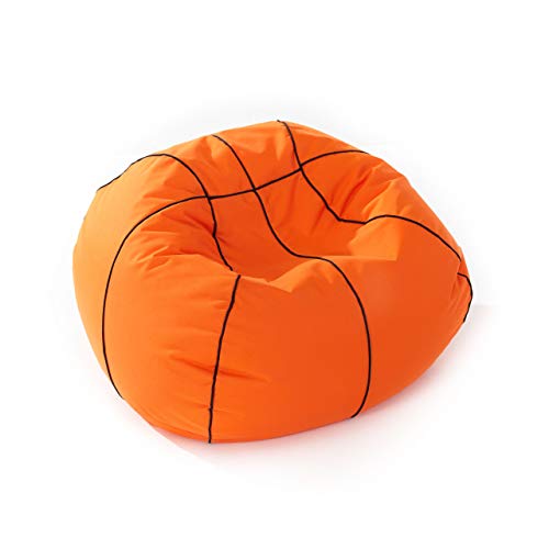 Lumaland basket beanbag (110 cm Ø): La schiacciata per l'esperienza di seduta | Come godersi il gioco con stile sia all'interno che all'esterno I Con oltre 2,5 milioni di perline EPS adattabili