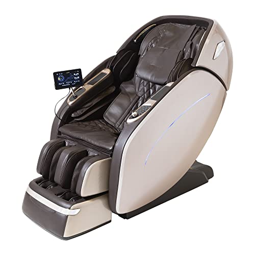 GLOBAL RELAX® | DARUMA Poltrona massaggiante 3D | Marrone | 12 Programmi I Termoterapia I Pressoterapia | Multidimensionale | Gravità Zero I Spazio Zero | Suono surround I Bluetooth 3D