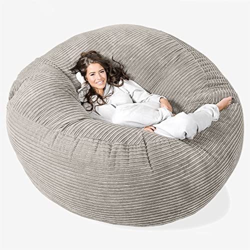 Lounge Pug, Pouf Sacco Gigante XXXL 'Mega Mammut', Corda Classica - Visone