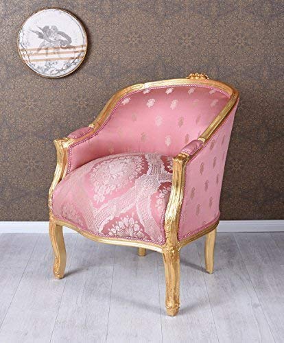 Baroque Chair sedia oro rosa Bergere barocco poltrona antico poltrona palazzo – dorato